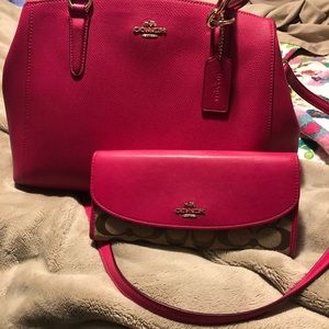 COACH Hot Pink Crossbody Bag